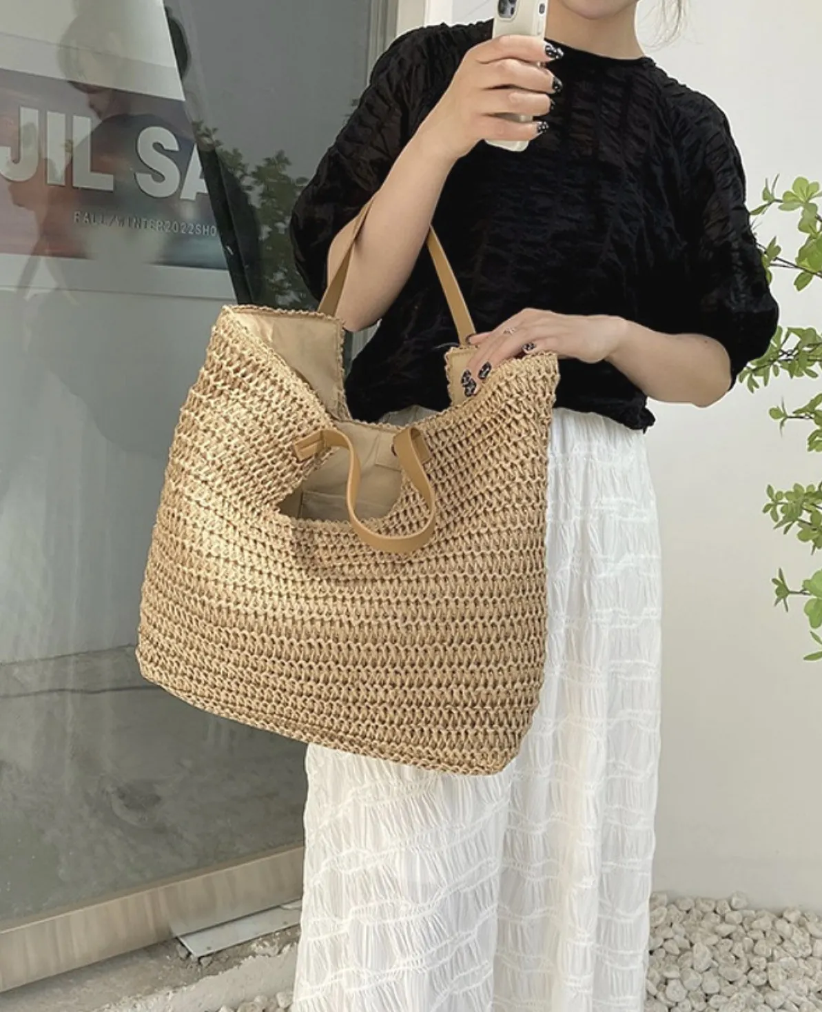 Woven Fabric Bag A001 SKU A001 image 2