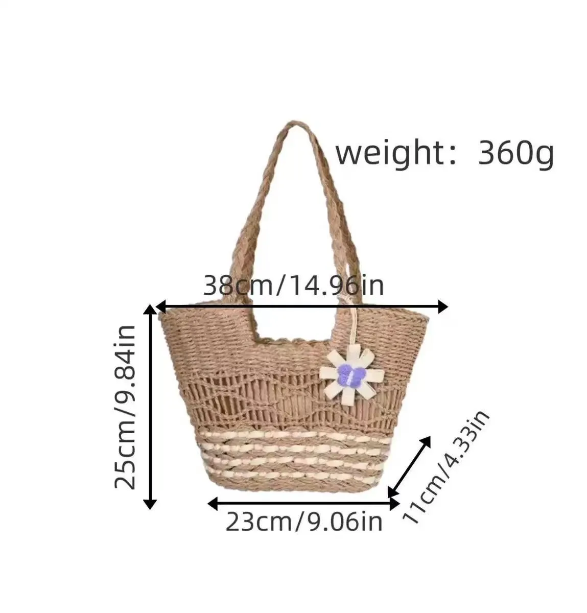 Flat Weave Bag D001 SKU D001 image 3