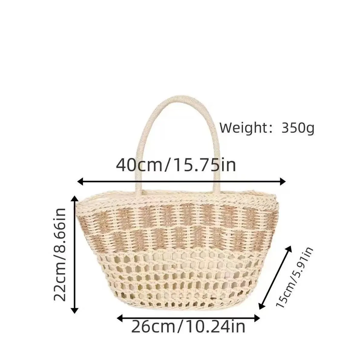 Flat Weave Bag D002 SKU D002 image 3