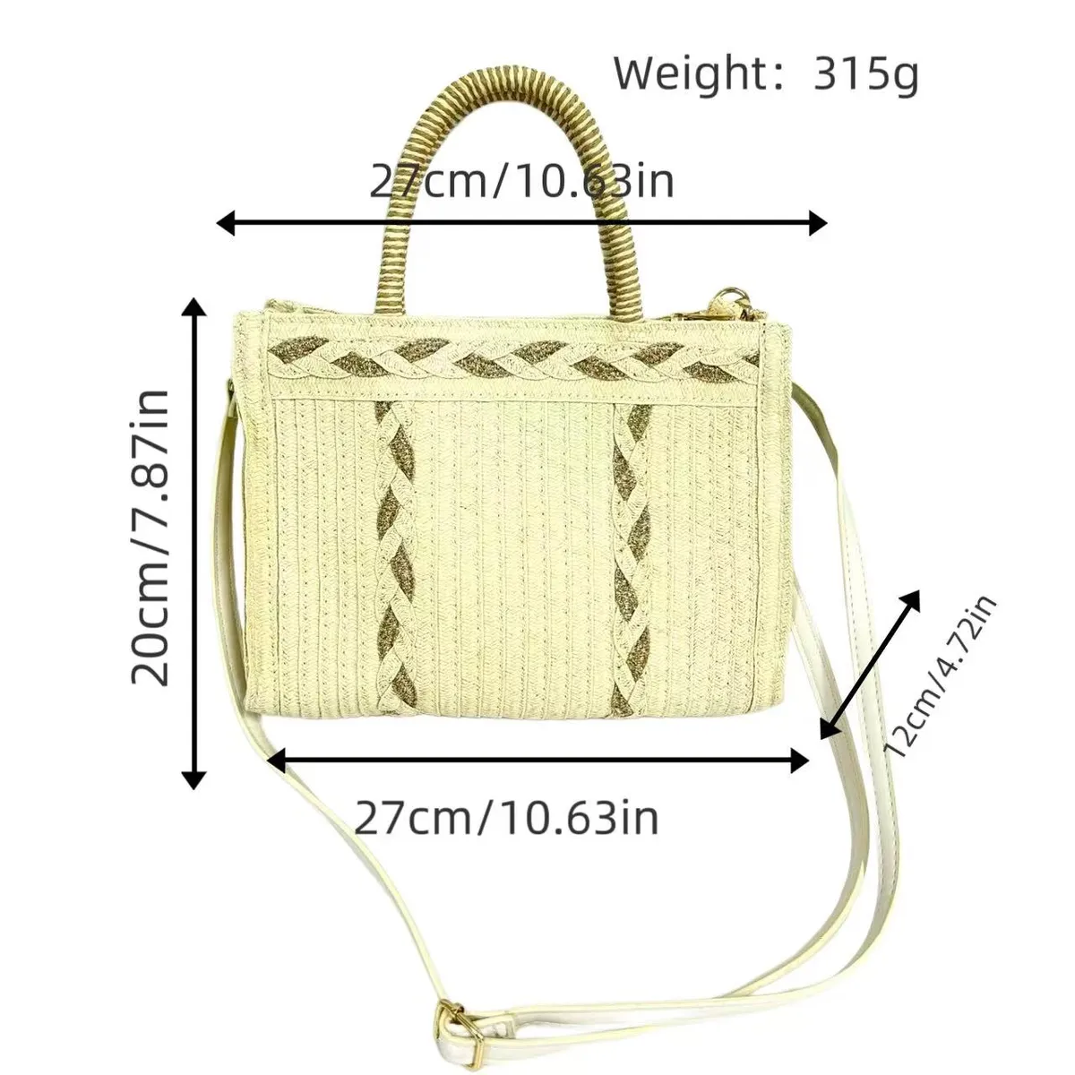 Woven Straw Bag E002 SKU E002 image 3