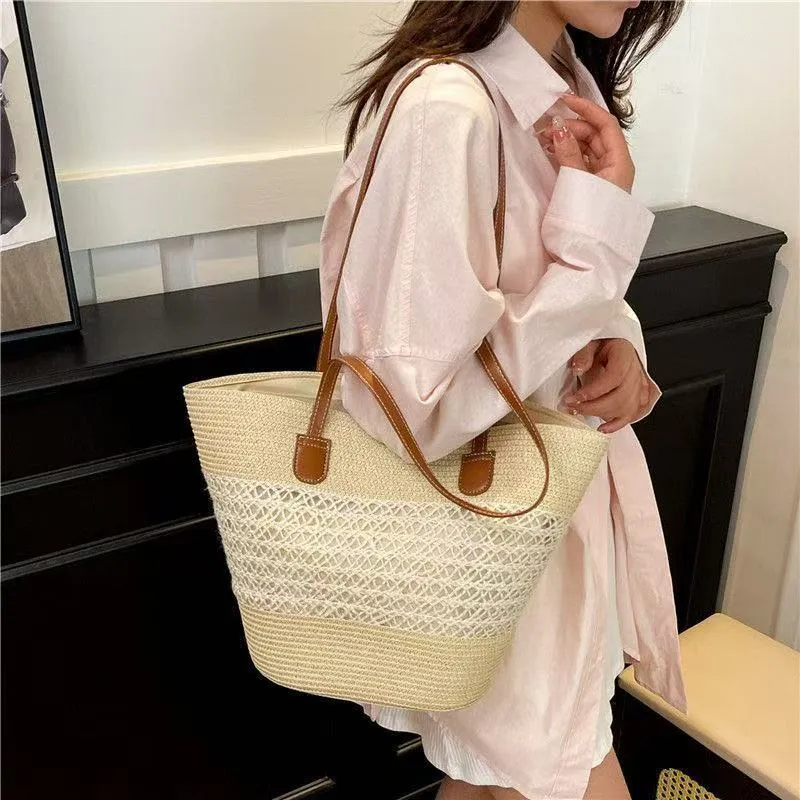 Woven Straw Bag E004 SKU E004