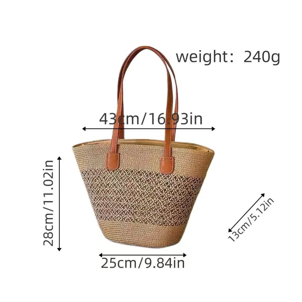 Woven Straw Bag E004 SKU E004 image 3
