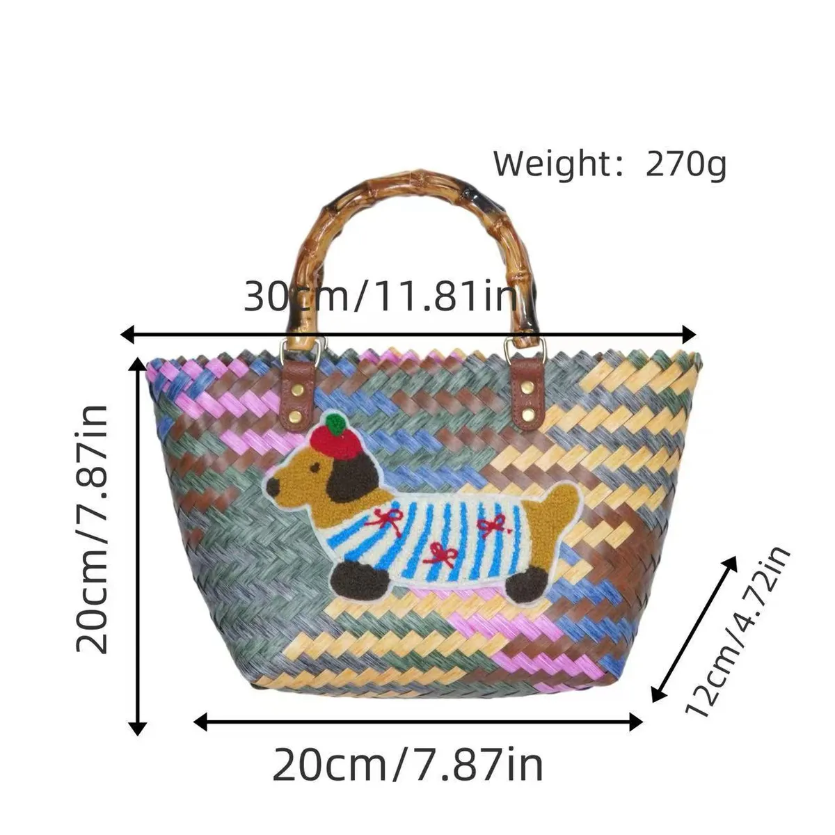 Diagonal Weave Bag F004 SKU F004